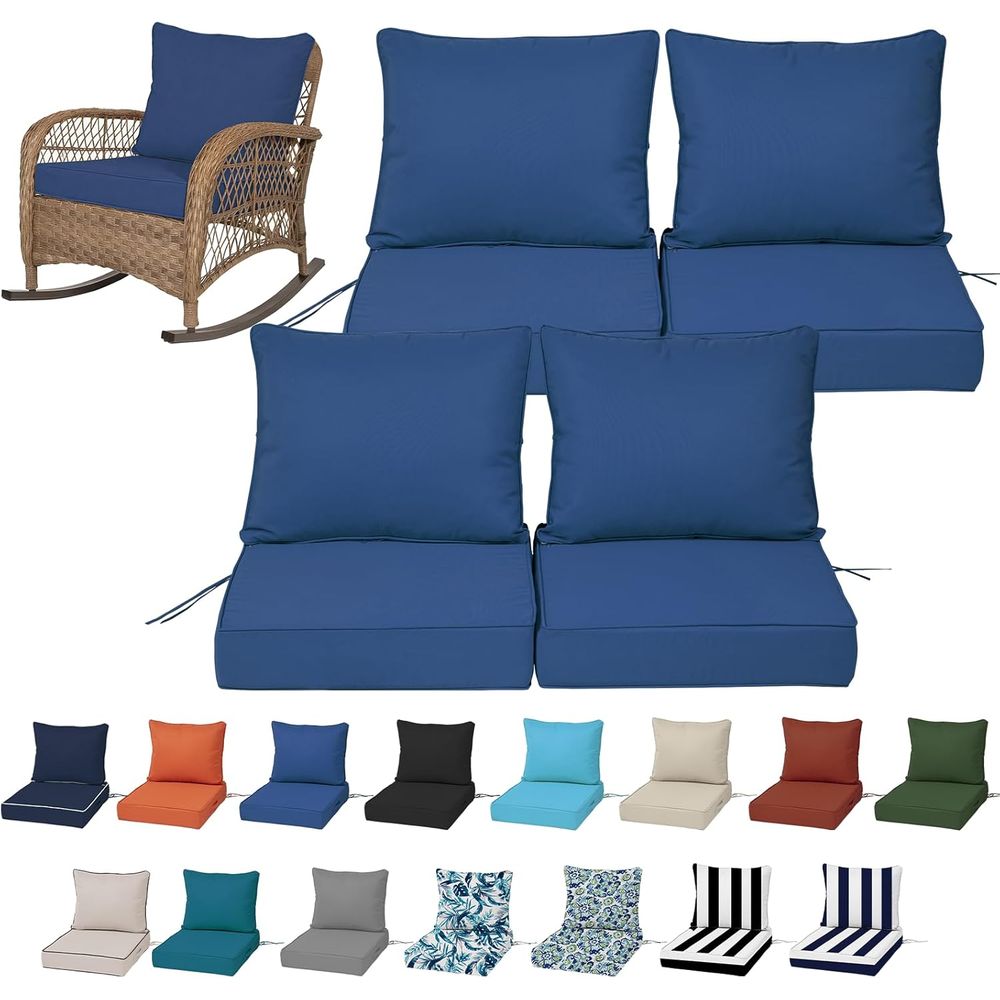 Outdoor Furniture Cushion - Coussins de siège profonds d'extérieur 24x24,