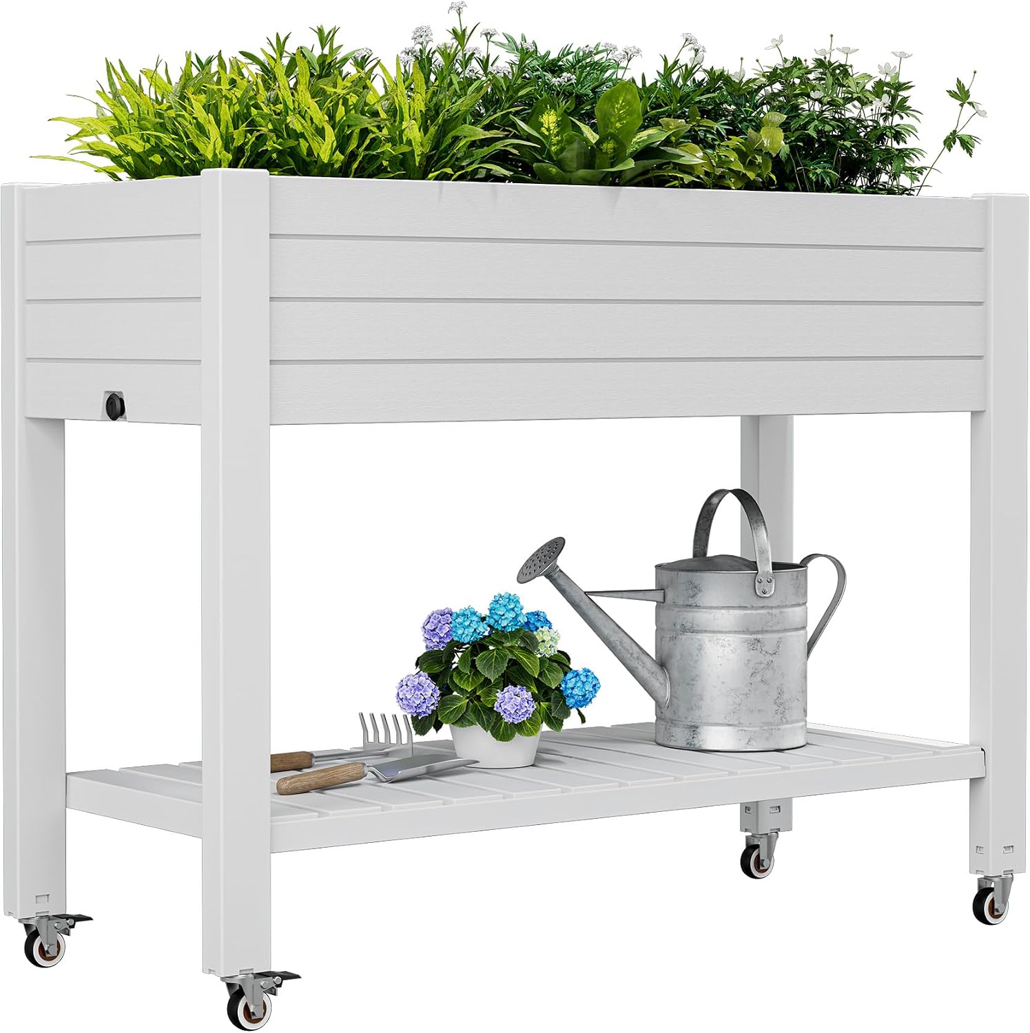 Garden Storage Box - Jardinière mobile surélevée de 33,7 pouces