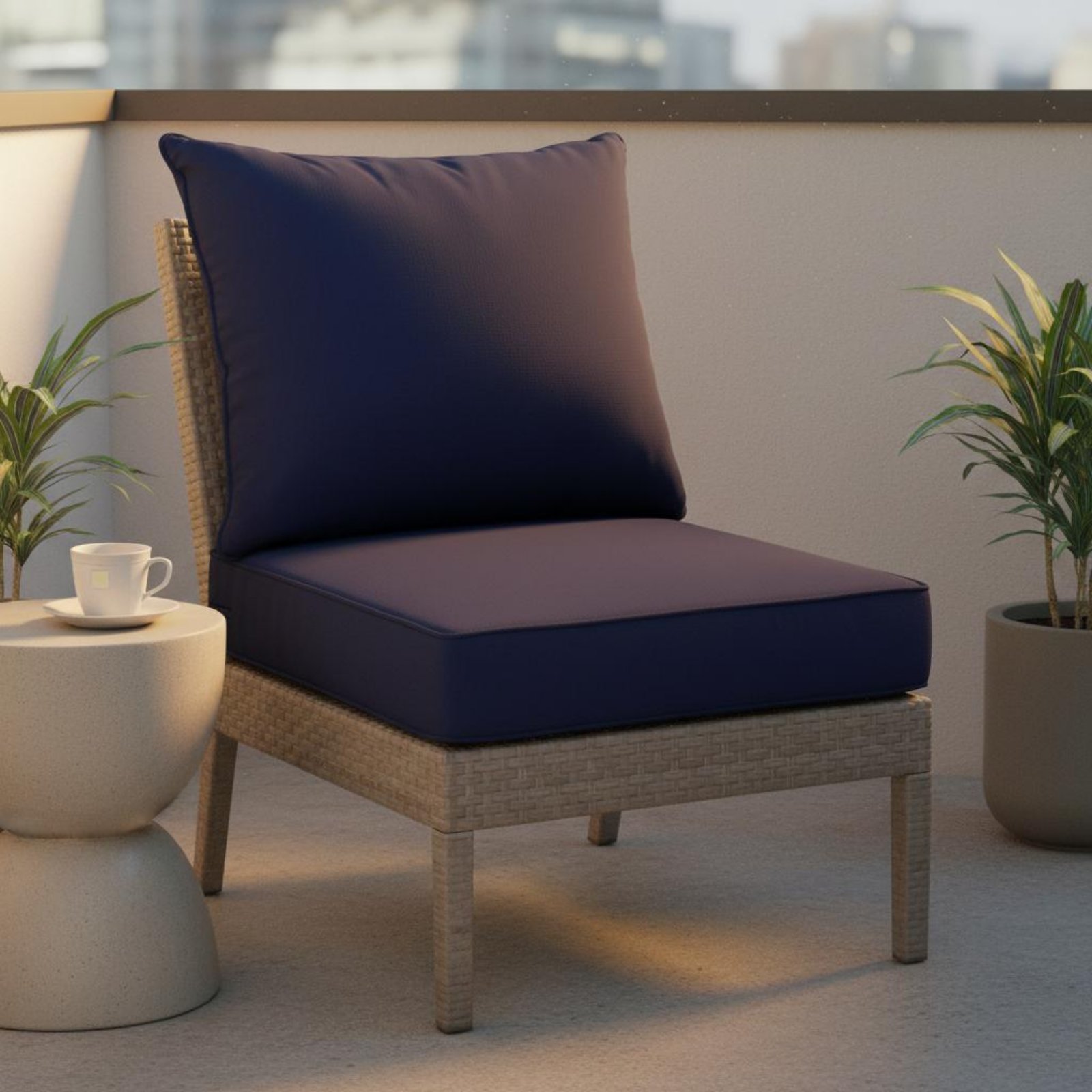 Outdoor Furniture Modern - Coussin de chaise de patio avec