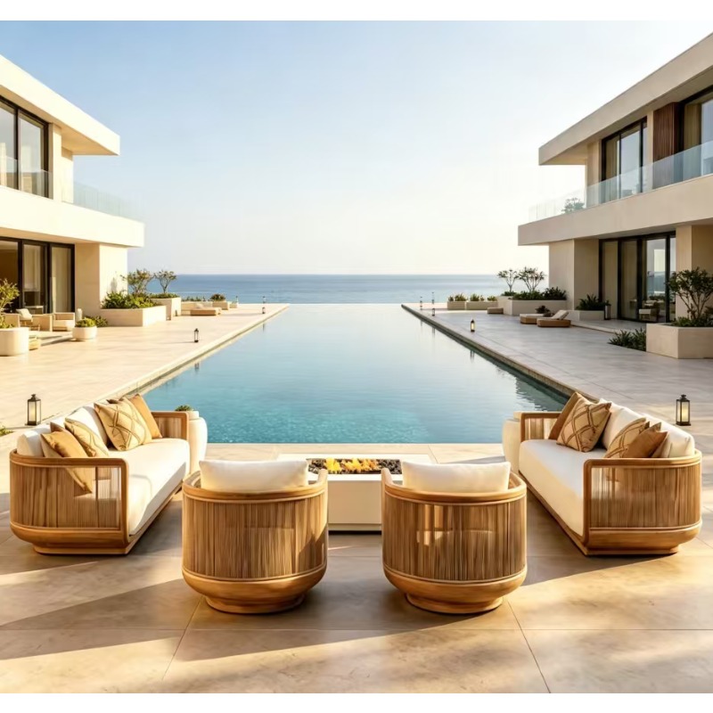 Chaise longue double en teck p - Outdoor Furniture Teak avis et prix
