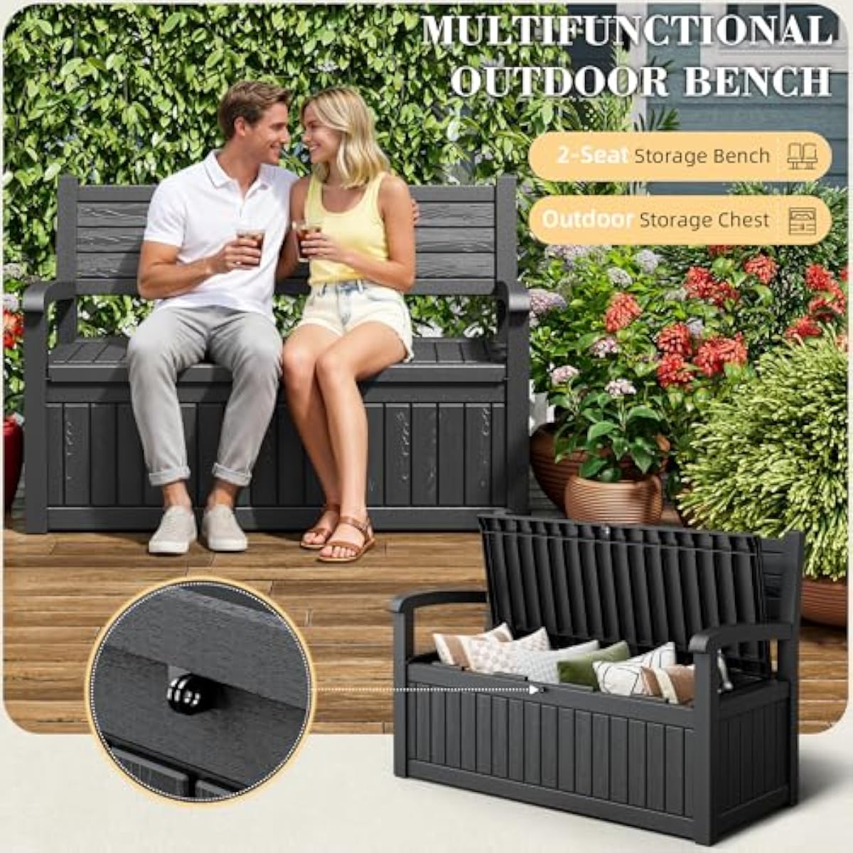 Banc de rangement extérieur de - Garden Storage Box avis et prix