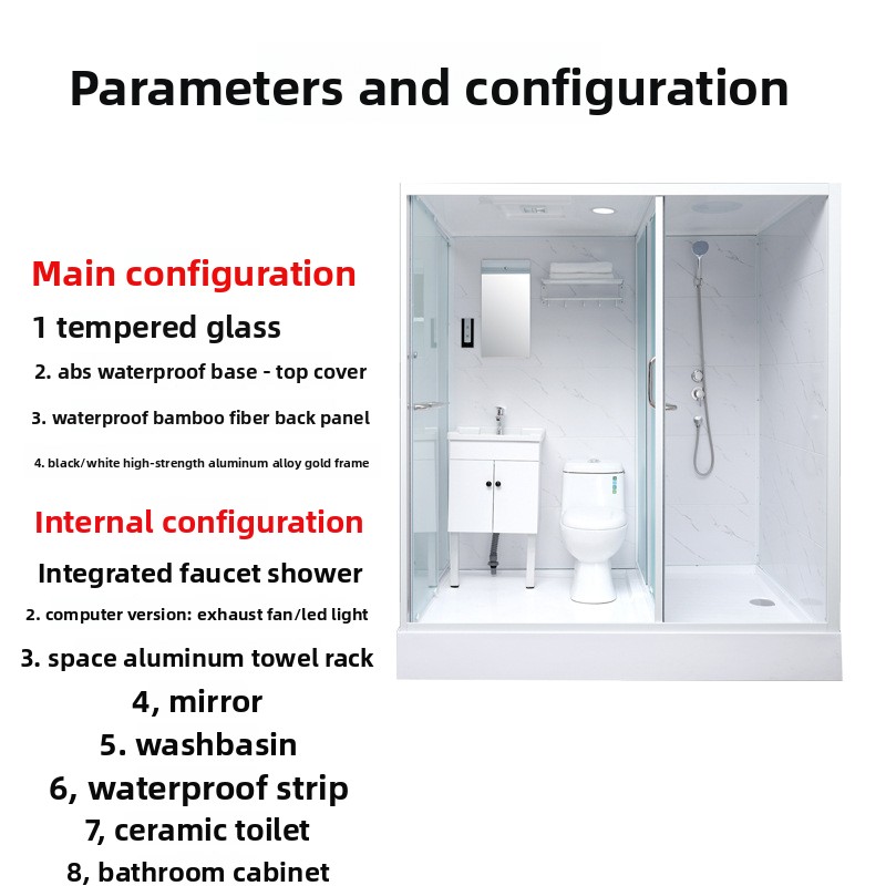 Salle de douche intégrée Salle - Outdoor Furniture Modern avis et prix