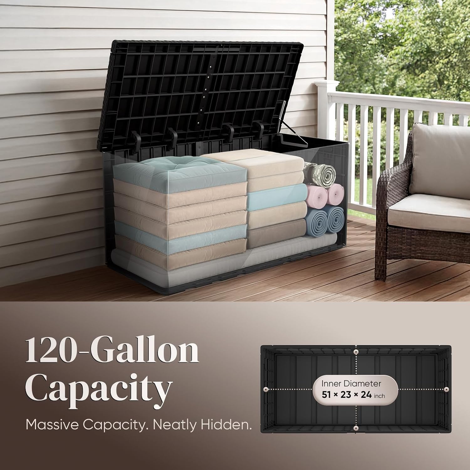 Bac de rangement extérieur gra - Garden Storage Box avis et prix