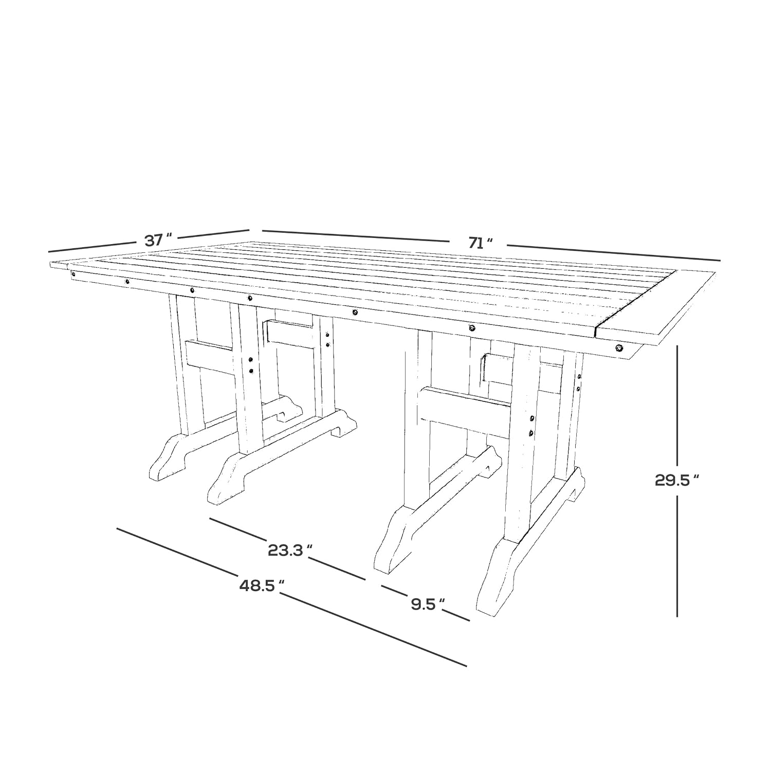 Table de salle à manger d'exté - Outdoor Furniture Teak avis et prix