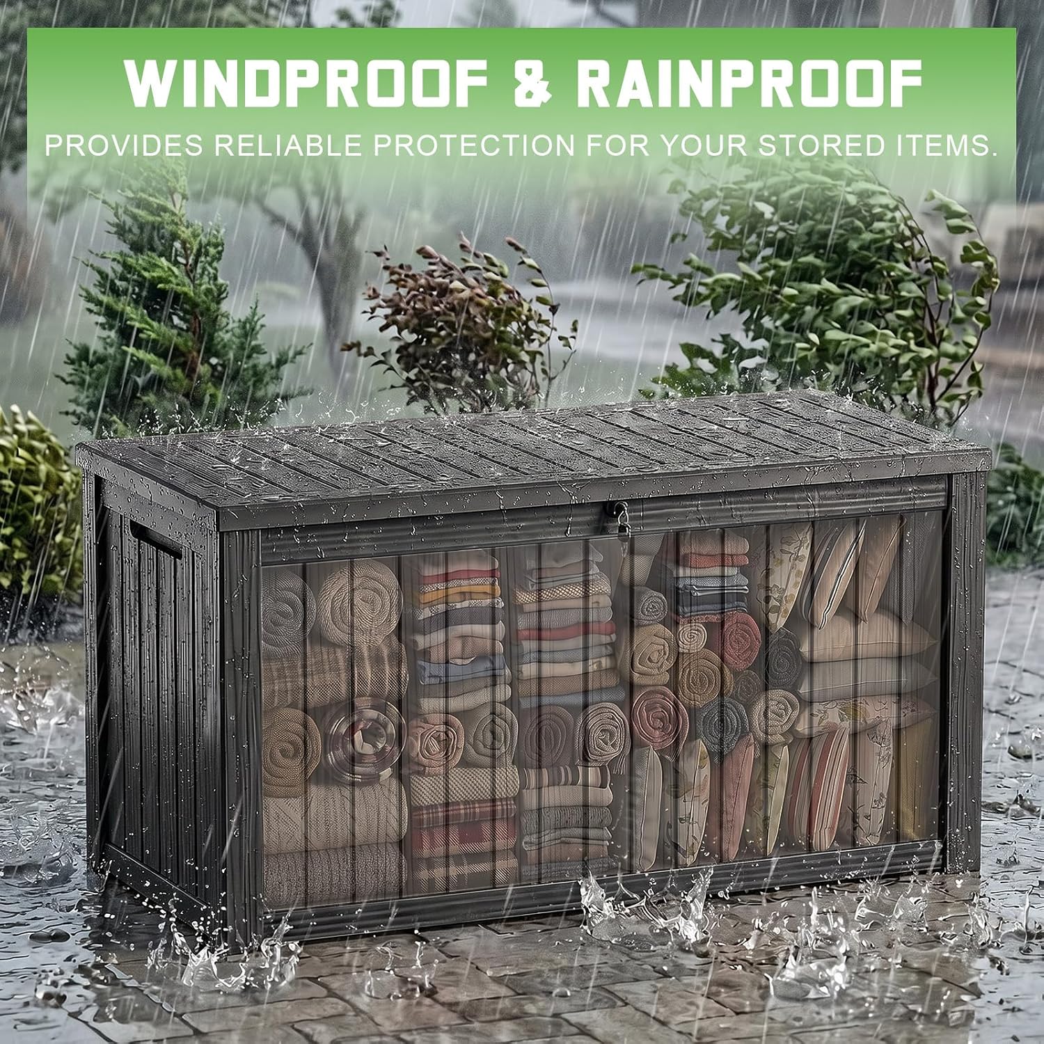 Boîte de rangement en résine v - Garden Storage Box avis et prix