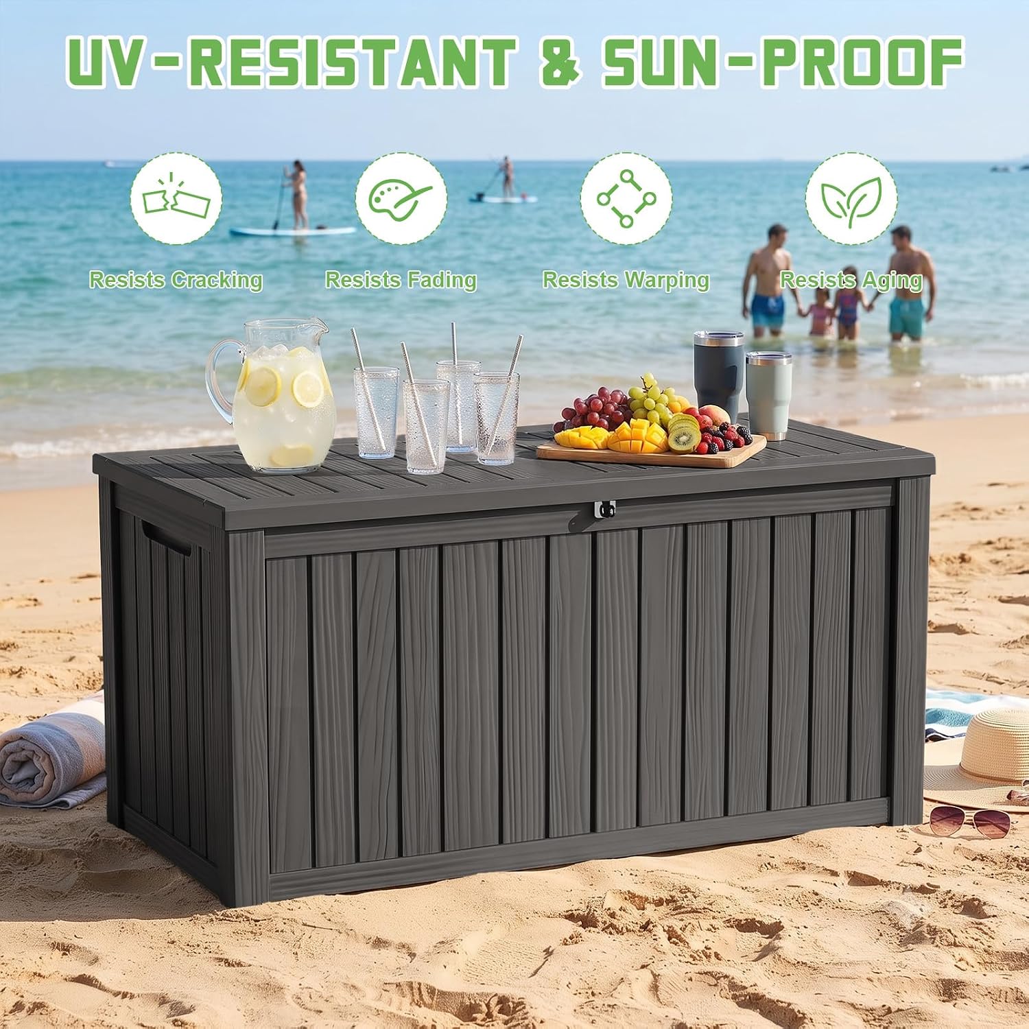 Boîte de rangement en résine v - Garden Storage Box avis et prix