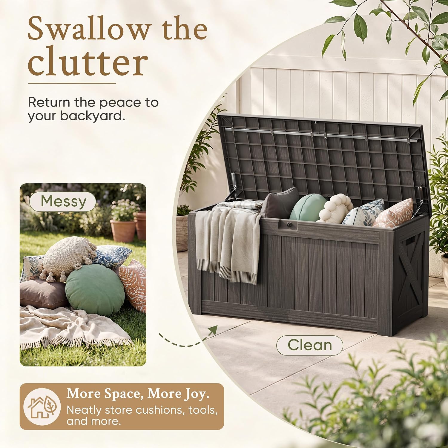 Banc de rangement extérieur de - Outdoor Furniture Cushion avis et prix