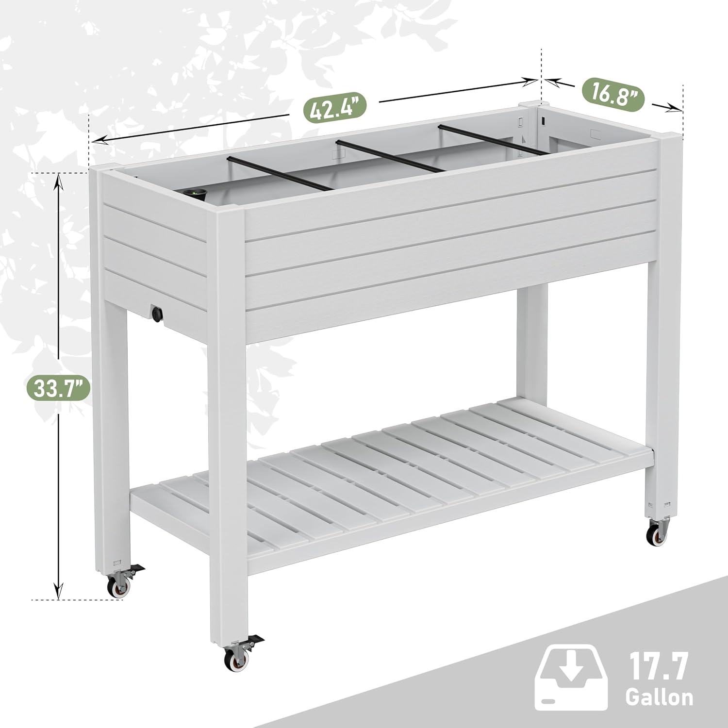 Jardinière mobile surélevée de - Garden Storage Box avis et prix
