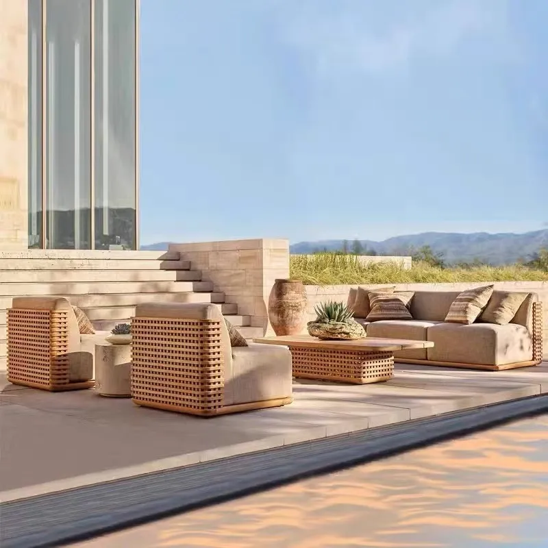 Ensemble de canapés d'extérieu - Outdoor Furniture Teak avis et prix