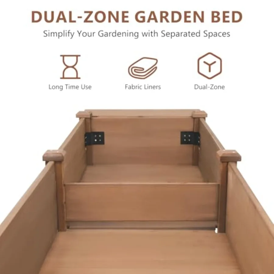 Bac de jardin surélevé avec pi - Garden Storage Box avis et prix